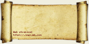 Una Pejaković vizit kartica